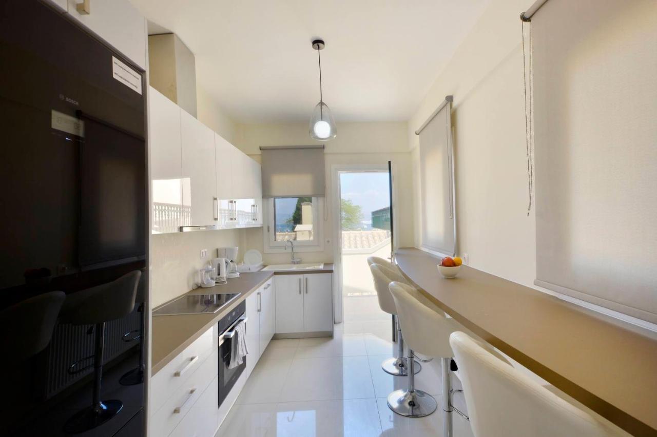 Luxury Bay View Apartment Corfu  Bagian luar foto