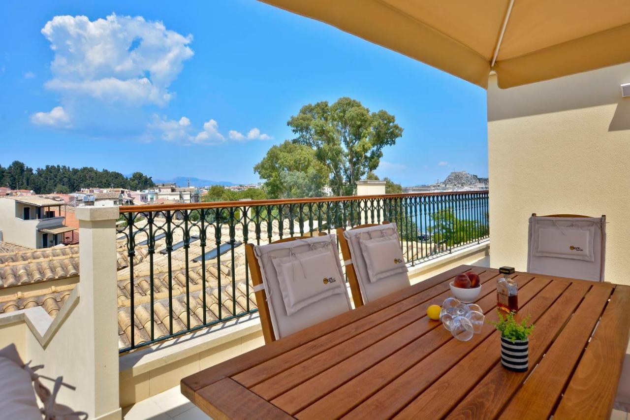 Luxury Bay View Apartment Corfu  Bagian luar foto